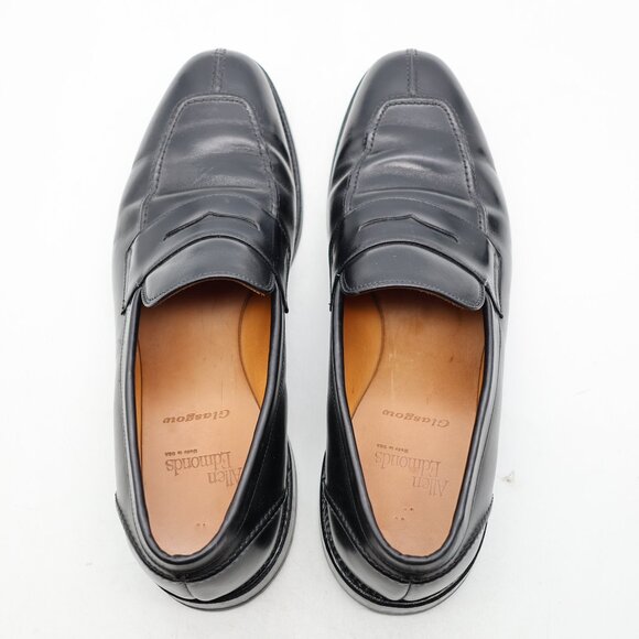 Allen Edmonds Glasgow Men's Suze 11 D Dress Loafers Black Leather Shoes USA - Picture 7 of 16